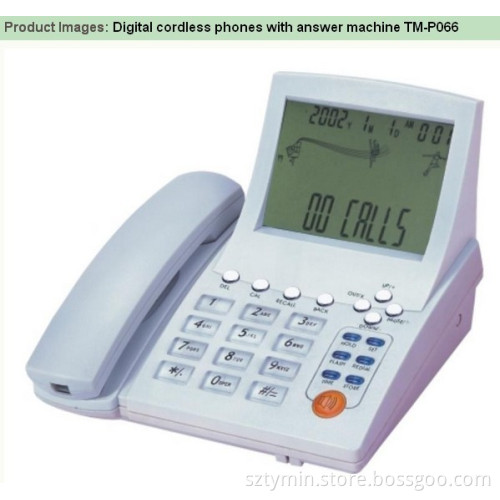 Digital cordless phones with answer machine